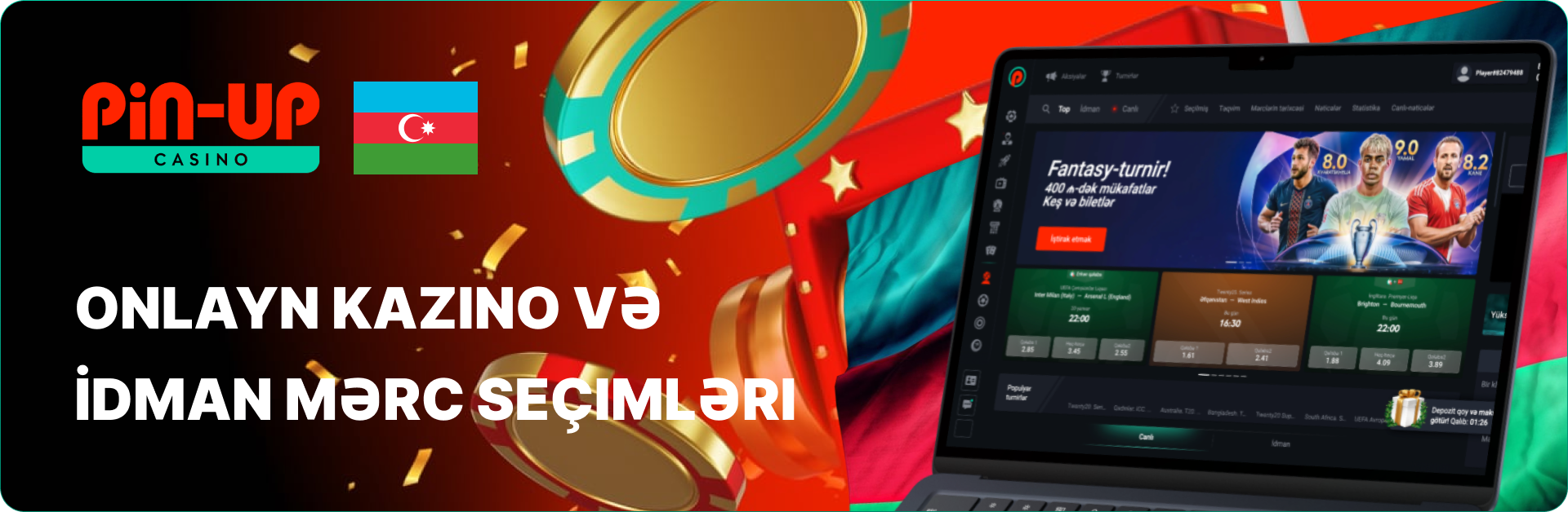 Pin Up AZ - Onlayn Kazino və İdman Mərc Seçimləri